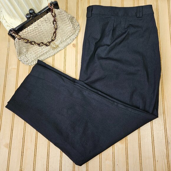 NWT Lane Bryant Size 24 Short Black Lena Moderately Curvy Fit Straight Leg Pants - Picture 1 of 10